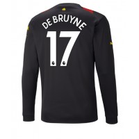Manchester City Kevin De Bruyne #17 Udebanetrøje 2022-23 Langærmet